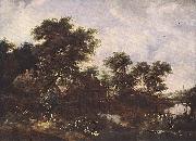 HOBBEMA, Meyndert The Watermill sfr oil painting artist